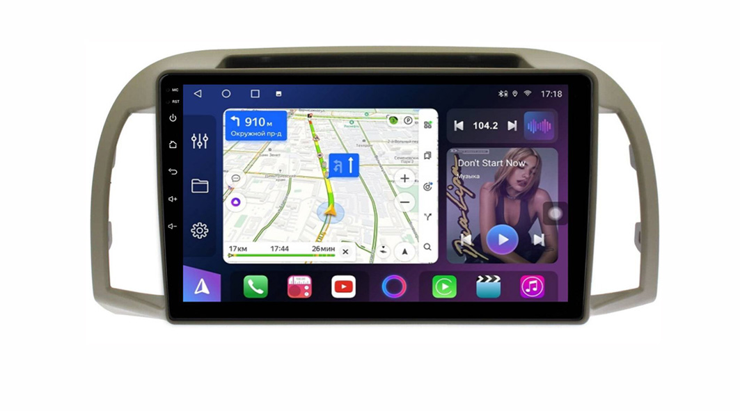 Магнитола FarCar s500+ для Nissan Micra March K12 (GX3305M)